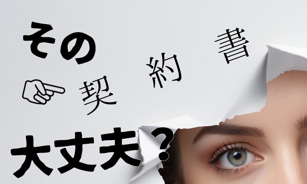 契約書一枚だけの別れさせ屋に注意